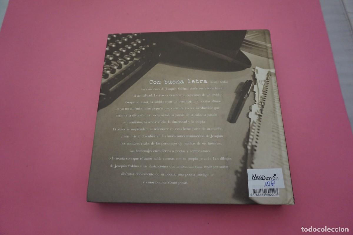 Libros: 17B/ CON BUENA LETRA - JOAQUIN SABINA - TEMAS DE HOY - Foto 8