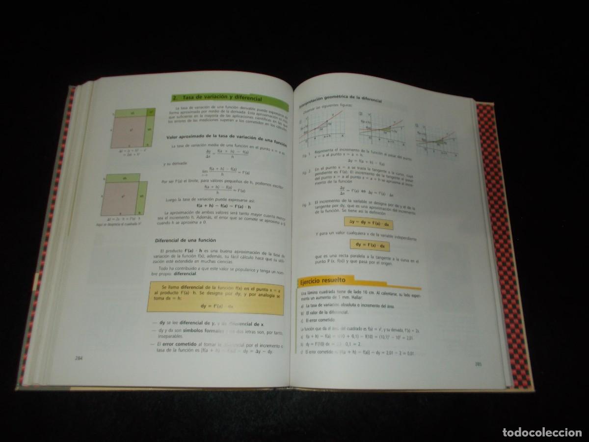 Libros: ALGORITMO MATEM&Aacute;TICAS 2 Bachillerato 2&ordm;. SM 2005. Libro Escolar - Foto 5