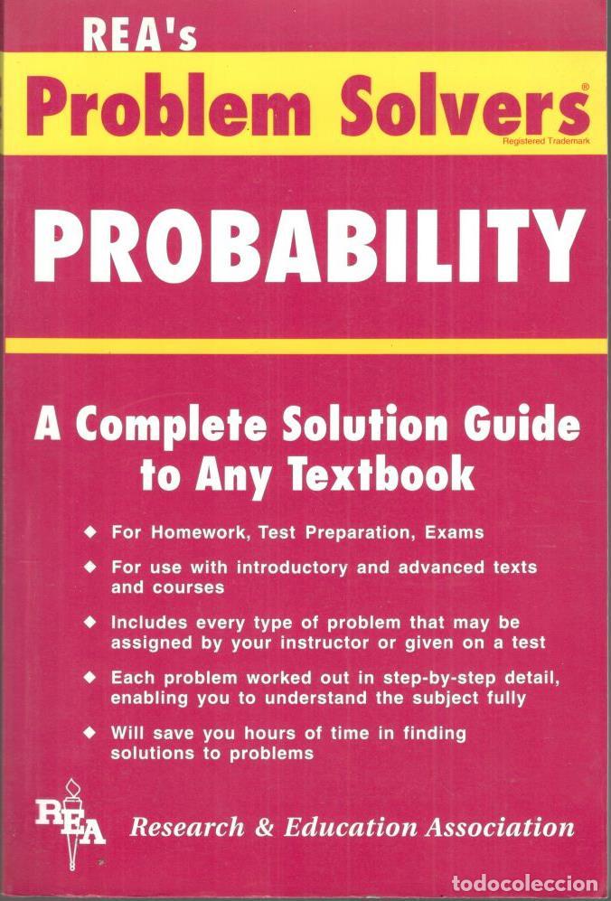 Libros: THE PROBABILITY PROBLEM SOLVER. A Complete solution Guide to Any Textbook - BERGER, Vance. - Foto 1