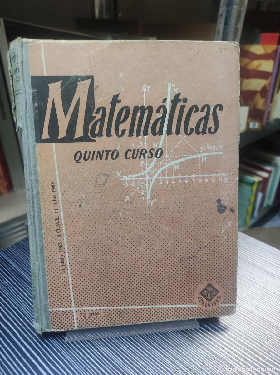 Libros: MATEMATICAS, QUINTO CURSO 1968 (EDITORIAL LUIS VIVES) - Foto 1