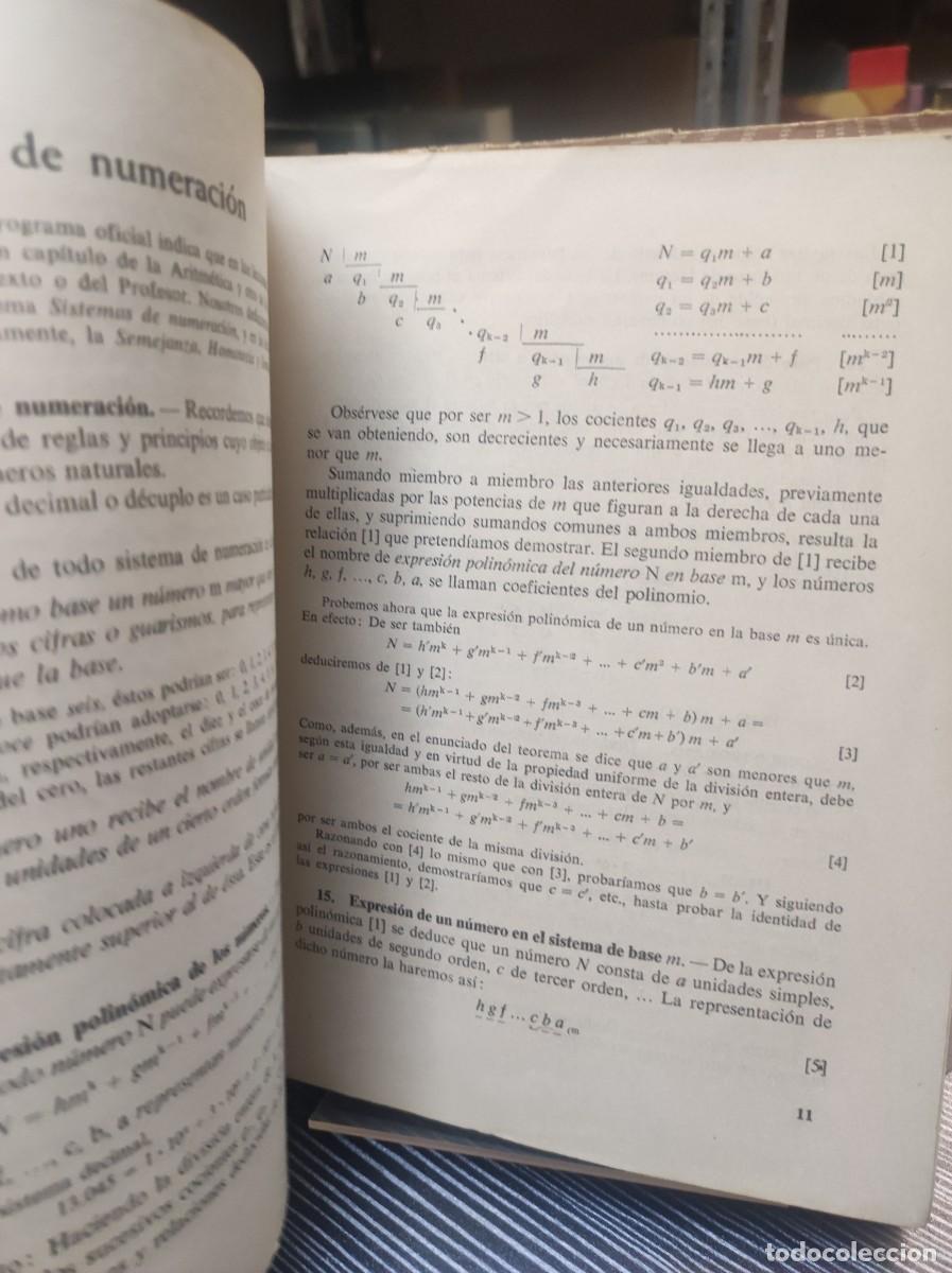 Libros: MATEMATICAS, QUINTO CURSO 1968 (EDITORIAL LUIS VIVES) - Foto 2
