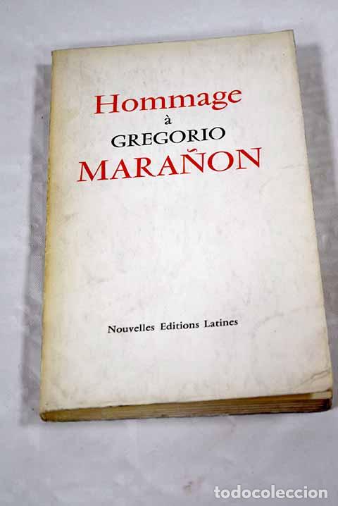 Libros: Hommage a Gregorio Mara&ntilde;on - Foto 1