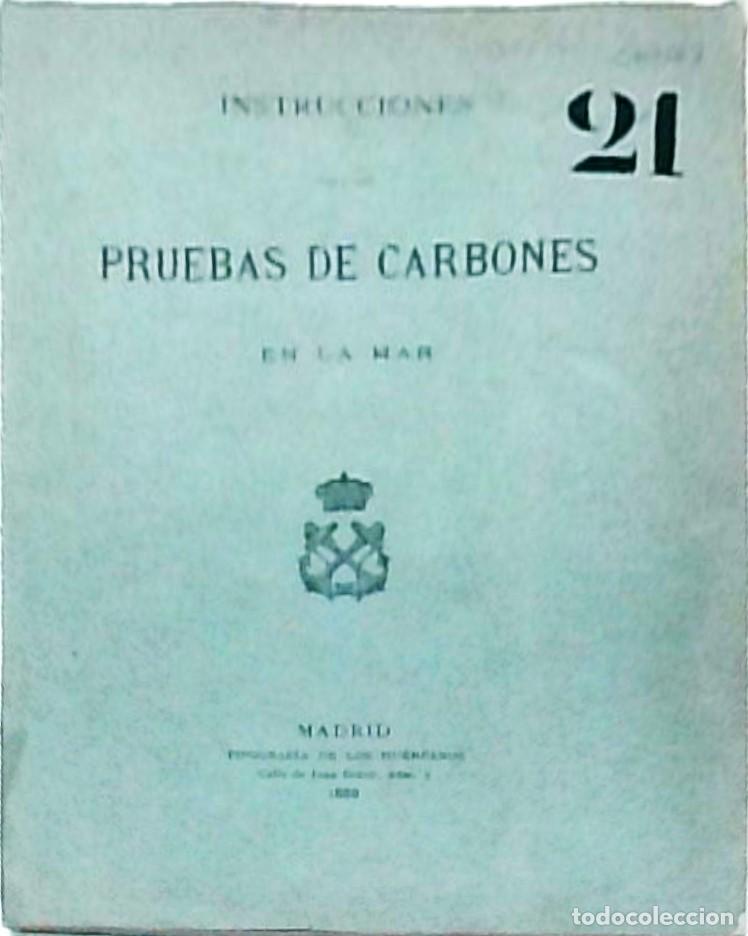 Libros: Instrucciones para las pruebas de carbones en la mar - :