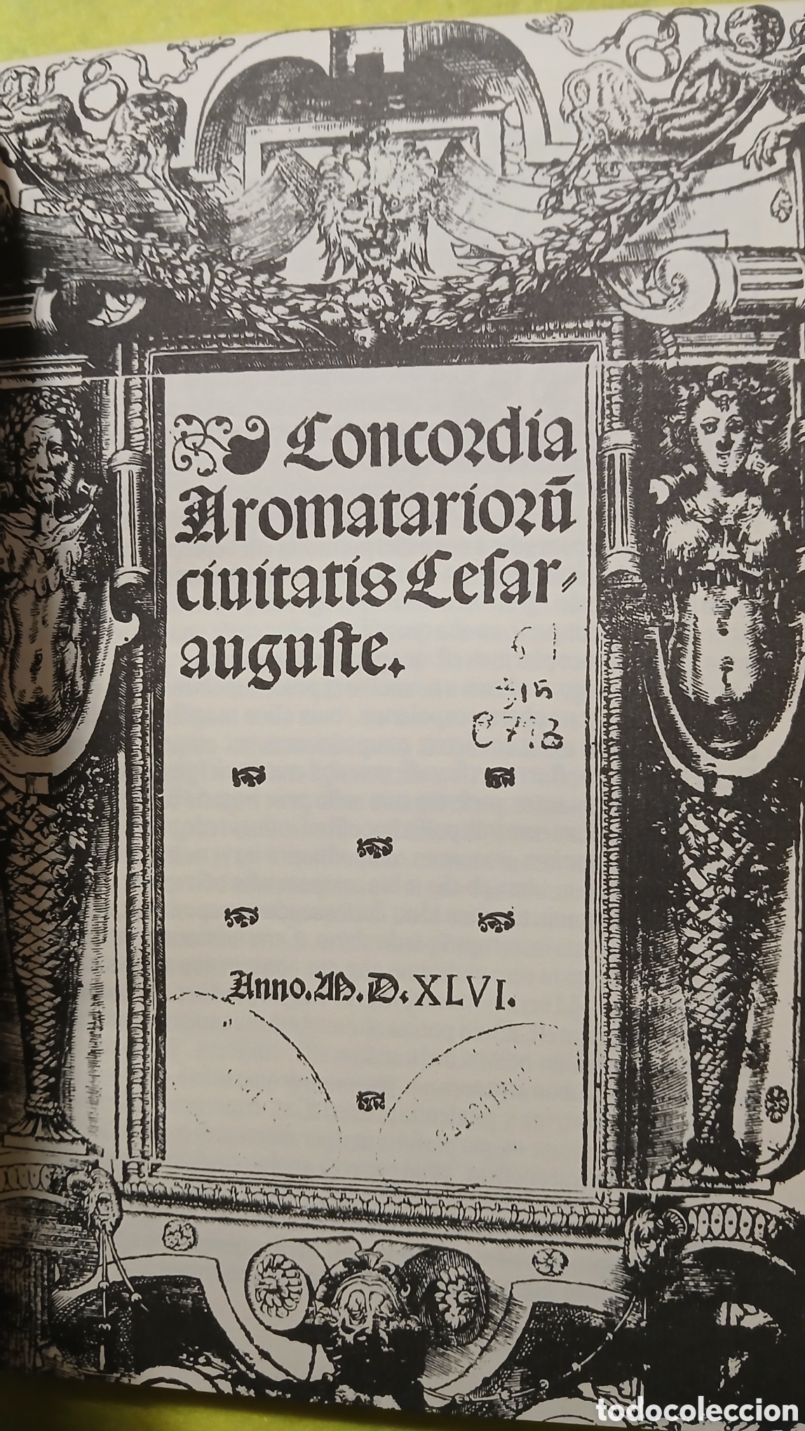 Libros: Concordia Aromatariorum Civitatis Cesarauguste 1546, facsimil - Foto 3