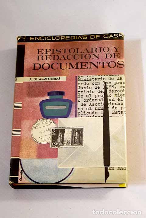 Libros: Epistolario y redacci&oacute;n de documentos.- Armenteras, Antonio de - Foto 1