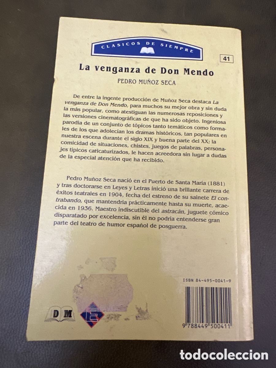 Libros: LA VENGANZA DE DON MENDO. PEDRO MU&Ntilde;OZ SECA - Foto 6
