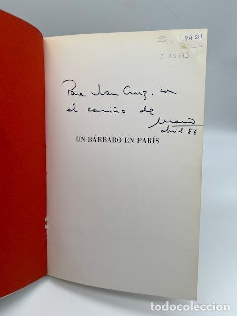 Libros: MUCHNIK, Mario. - Un b&aacute;rbaro en Par&iacute;s. - Foto 1