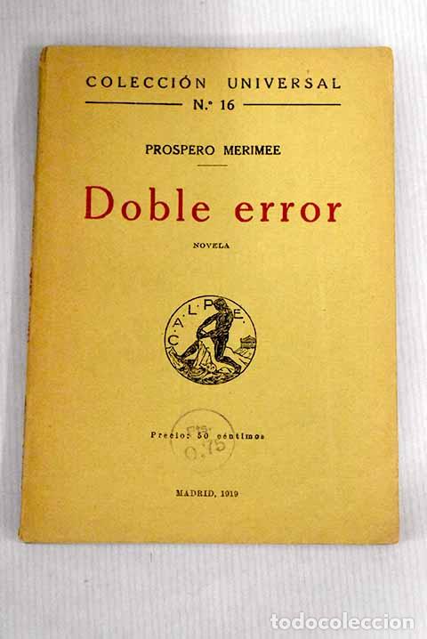 Libros: Doble error: Merimee.- Merimee - Foto 1