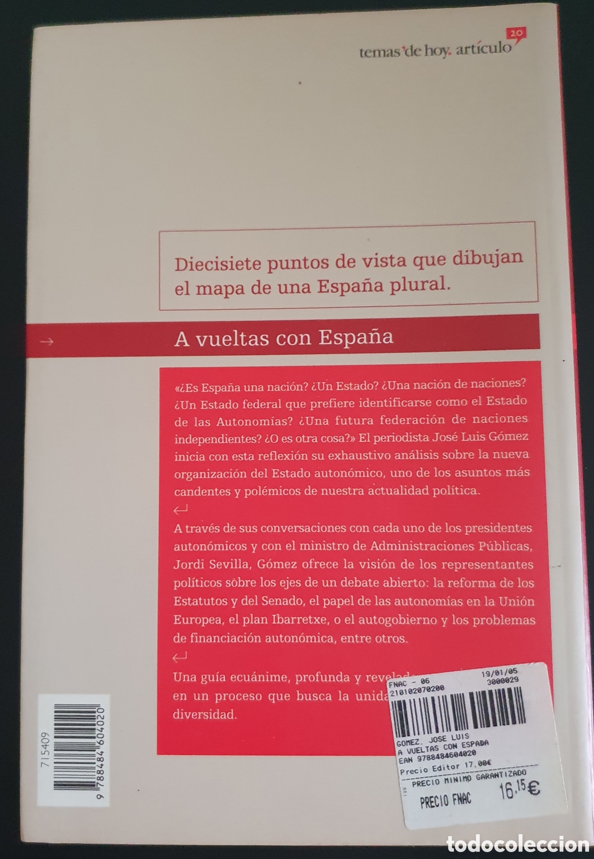 Libros: A vueltas con espa&ntilde;a Jos&eacute; Luis G&oacute;mez - Foto 2