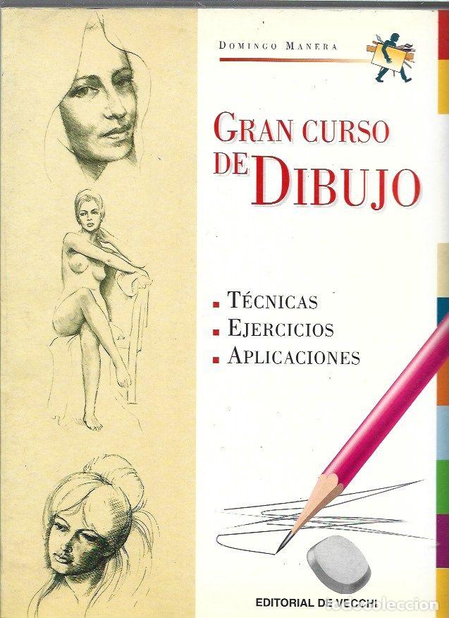 Libros: GRAN CURSO DE DIBUJO. TECNICAS, EJERCICIOS, APLICACIONES - MANERA, DOMINGO - Foto 1