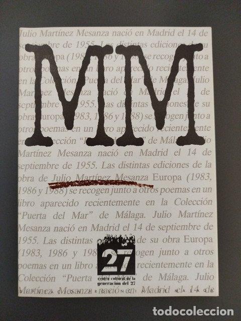 Libros: Cuaderno dedicado a Julio Mart&iacute;nez Mesanza - - Foto 1