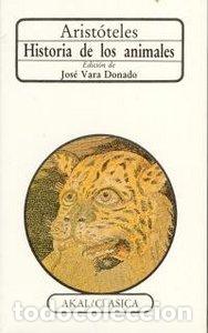 Libros: HISTORIA DE LOS ANIMALES - ARISTOTELES - Foto 1