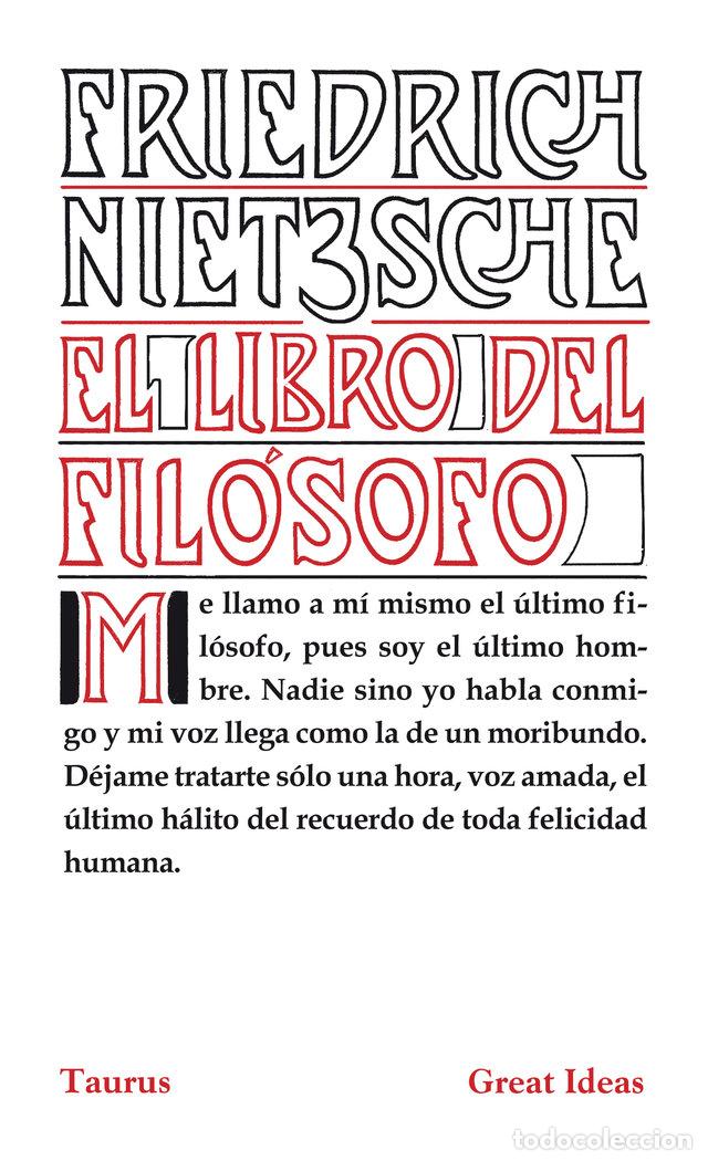 Libros: LIBRO DEL FILOSOFO,EL - NIETZSCHE,FRIEDRICH - Foto 1