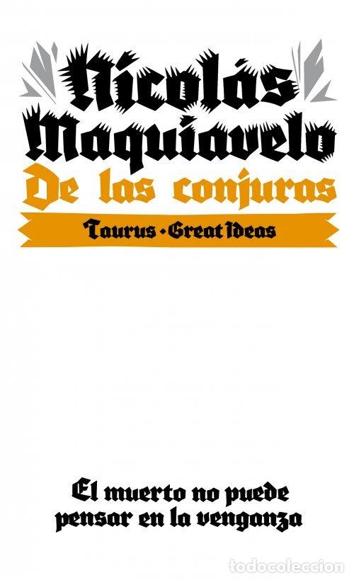 Libros: DE LAS CONJURAS - MAQUIAVELO,NICOLAS - Foto 1