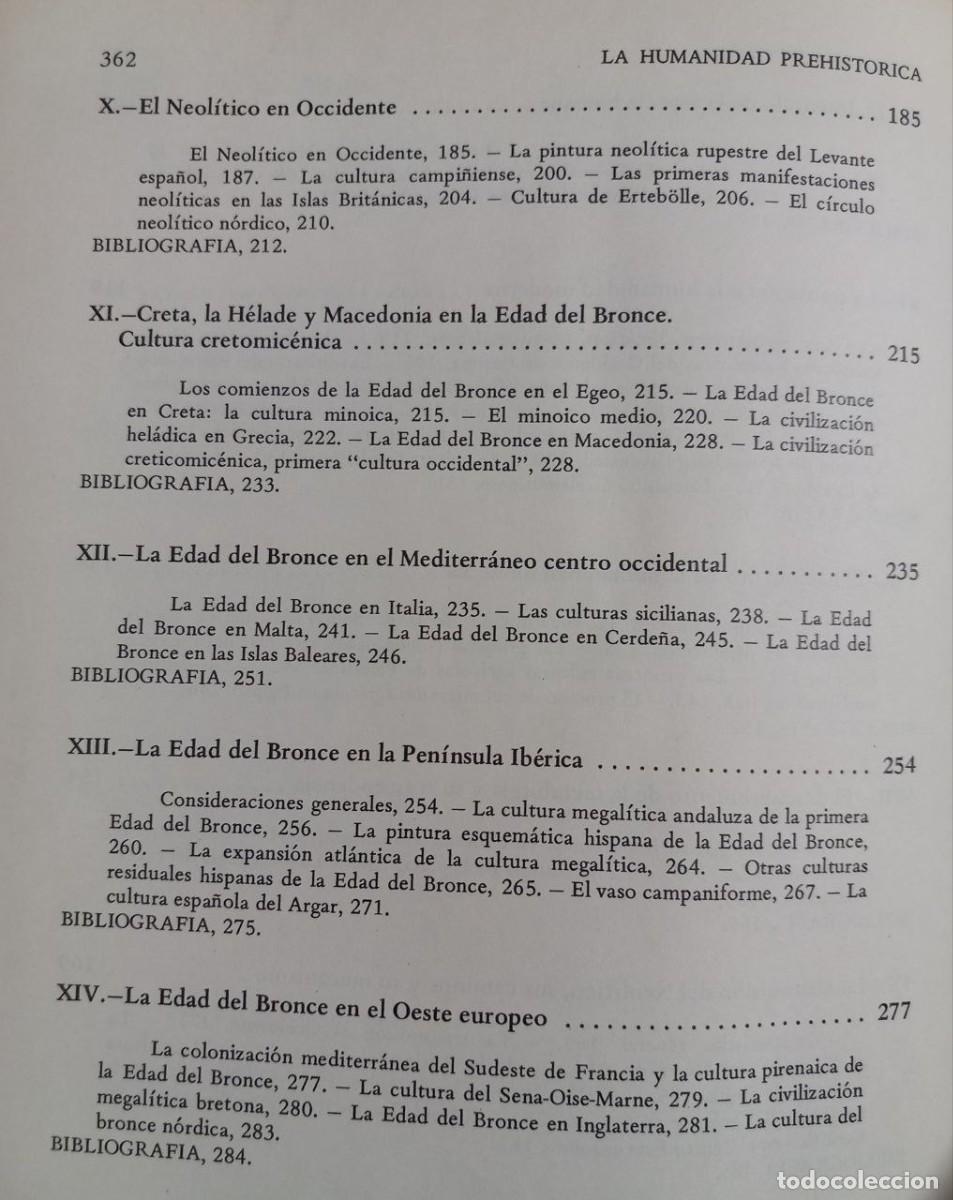 Libros: La humanidad prehist&oacute;rica. - MALUQUER DE MOTES, Juan: - Foto 8