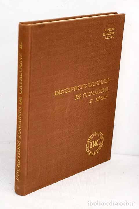 Libros: Inscriptions romaines de Catalogne, tome II.- Fabre, Georges - Foto 1