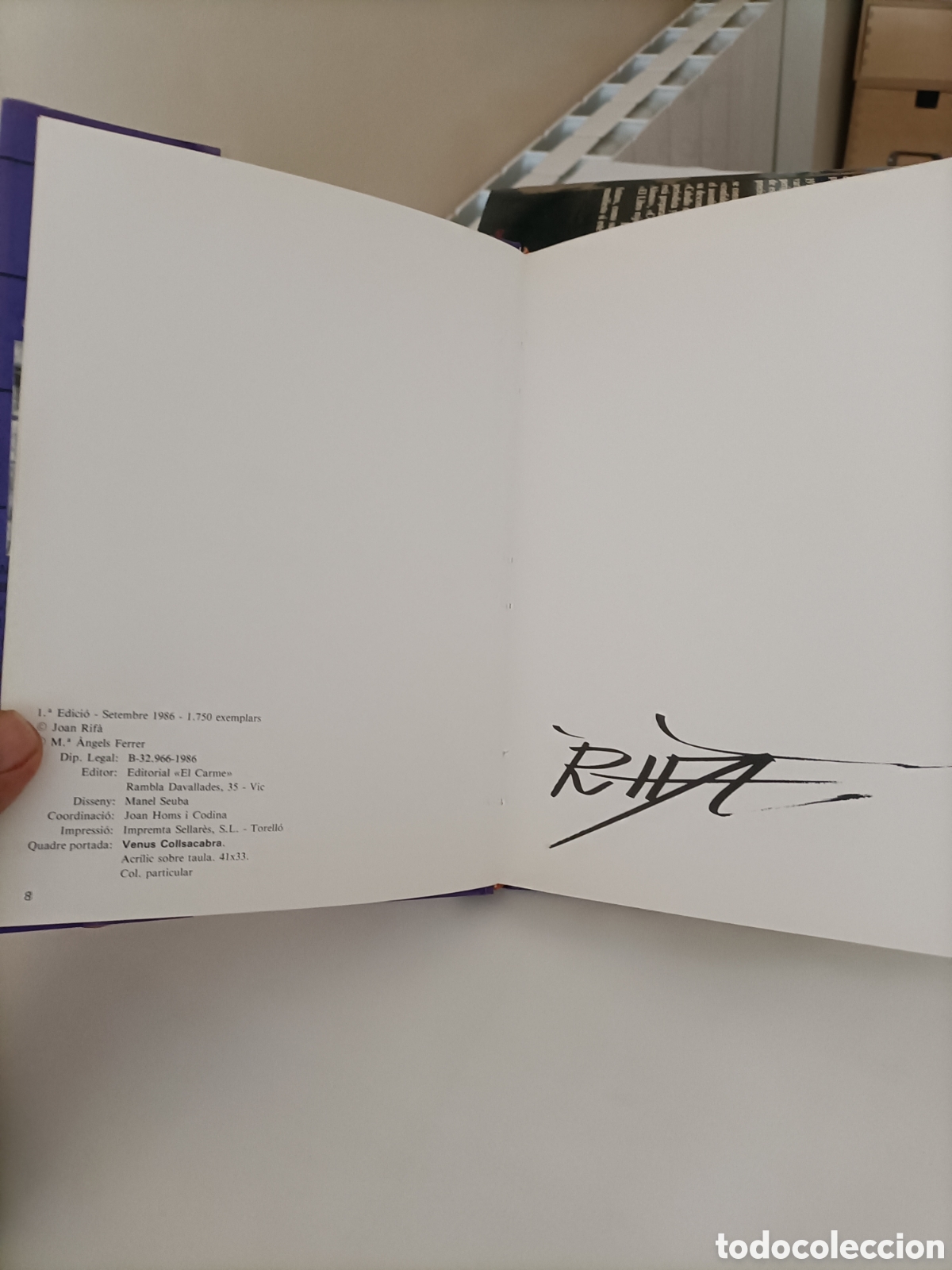 Libros: Libro,Joan Rif&agrave;,A&ntilde;o 1986,en Catal&aacute;n - Foto 8