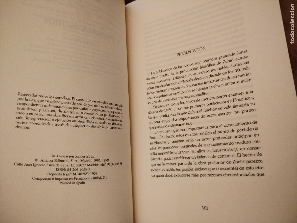 Libros: Xavier Zubiri -primeros escritos (1921-1926) - Foto 5