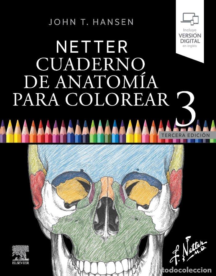 Libros: NETTER CUADERNO DE ANATOMIA PARA COLOREAR 3&ordf; ED - HANSEN - Foto 1
