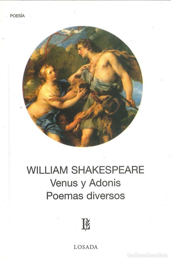Libros: VENUS Y ADONIS POEMAS DIVERSOS - SHAKESPEARE,WILLIAM - Foto 1