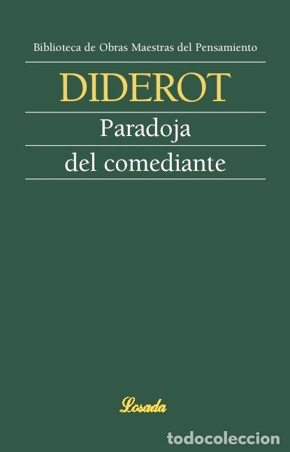 Libros: PARADOJA DEL COMEDIANTE - DIDEROT,DENIS - Foto 1
