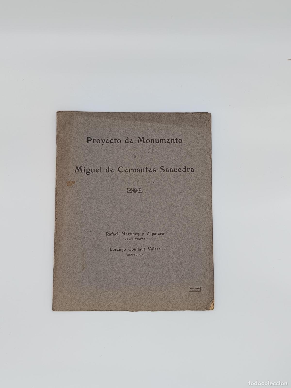 Libros: VVAA. - Proyecto de Monumento a Miguel de Cervantes Saavedra. - Foto 1