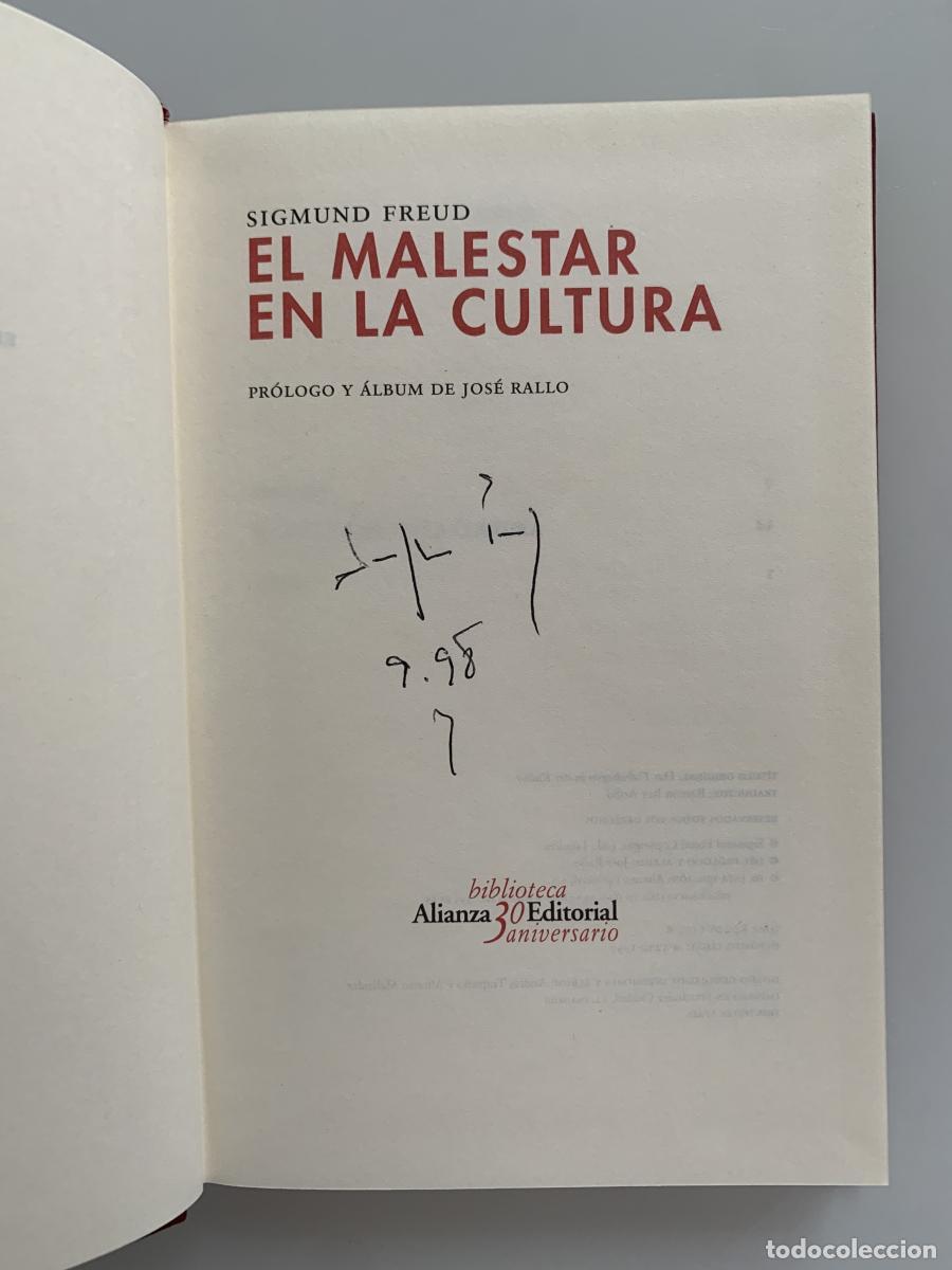 Libros: EL MALESTAR EN LA CULTURA - Sigmund Freud - Foto 2