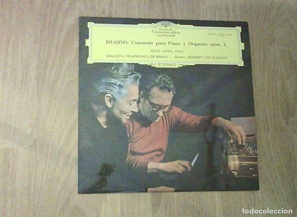 Libros: BRAHMS: CONCIERTO PARA PIANO Y ORQUESTA N&ordm; 2. DISCO. VINILO. DISCOS. VINILOS - H. V. KARAYAN: