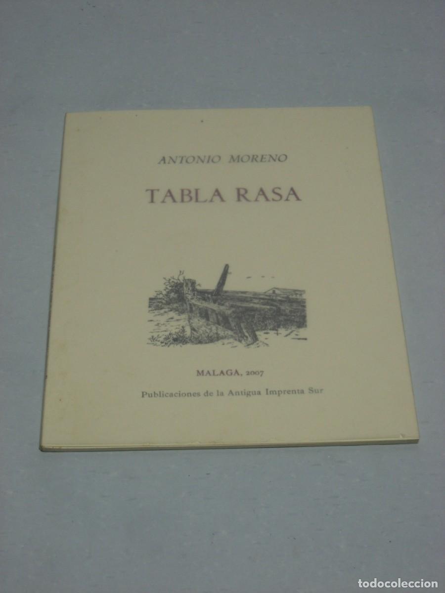 Libros: TABLA RASA - Antonio Moreno - Foto 1