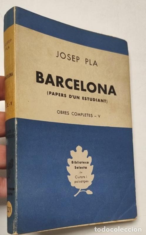 Libros: Barcelona - Josep Pla