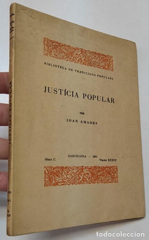 Libros: Just&iacute;cia popular - Amades, Joan - Foto 1