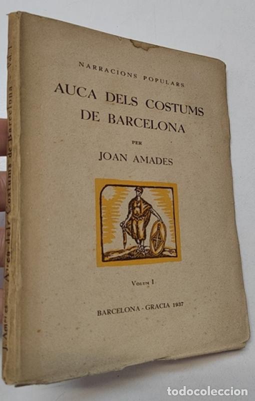 Libros: Auca dels costums de Barcelona - Amades, Joan - Foto 1