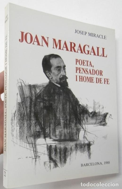 Libros: Joan Maragall, poeta, pensador i home de fe - Miracle, Josep