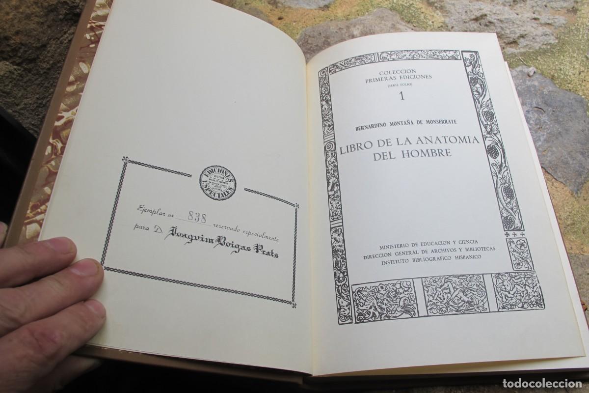 Libri di seconda mano: LIBRO DE LA ANATOMIA DEL HOMBRE. BERNARDINO MONTA&Ntilde;A DE MONSERRATE. EJEMPLAR 838 TAPA DURA