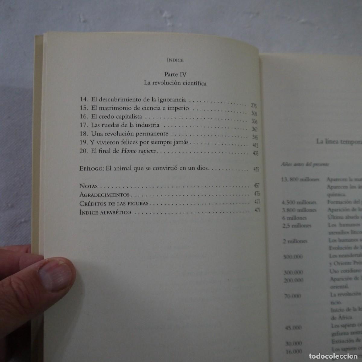 Libros: SAPIENS. DE ANIMALES A DIOSES - YUVAL NOAH HARARI - DEBATE - 2019 - Foto 7