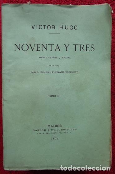 Libros: Noventa y tres - V&iacute;ctor Hugo - Foto 3