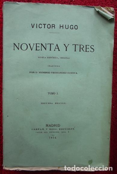 Libros: Noventa y tres - V&iacute;ctor Hugo