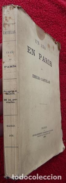 Libros: Un a&ntilde;o en Par&iacute;s - Emilio Castelar - Foto 2