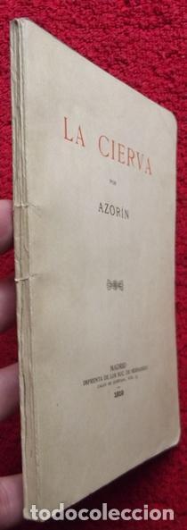 Libros: La cierva ( Imprenta de los suc. de Hernando, 1910) - Azor&iacute;n - Foto 2