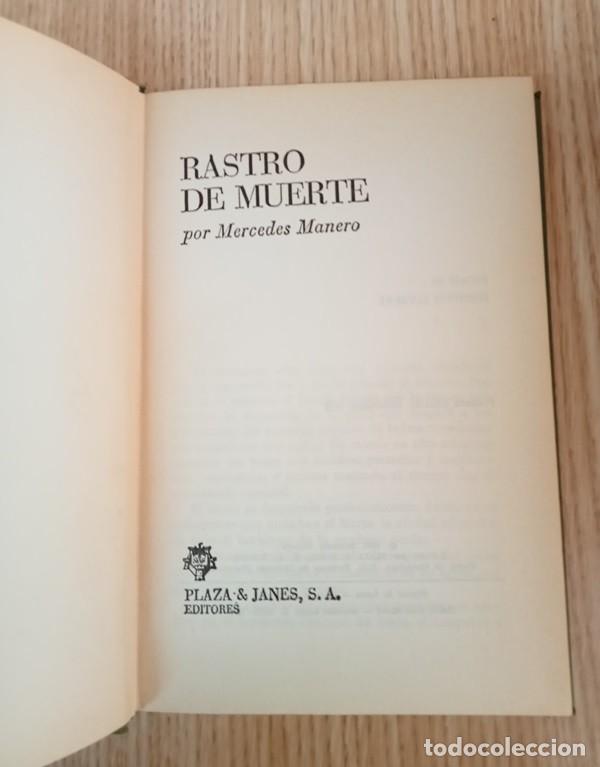 Libros: Rastro de Muerte Mercedes Manero - Foto 4