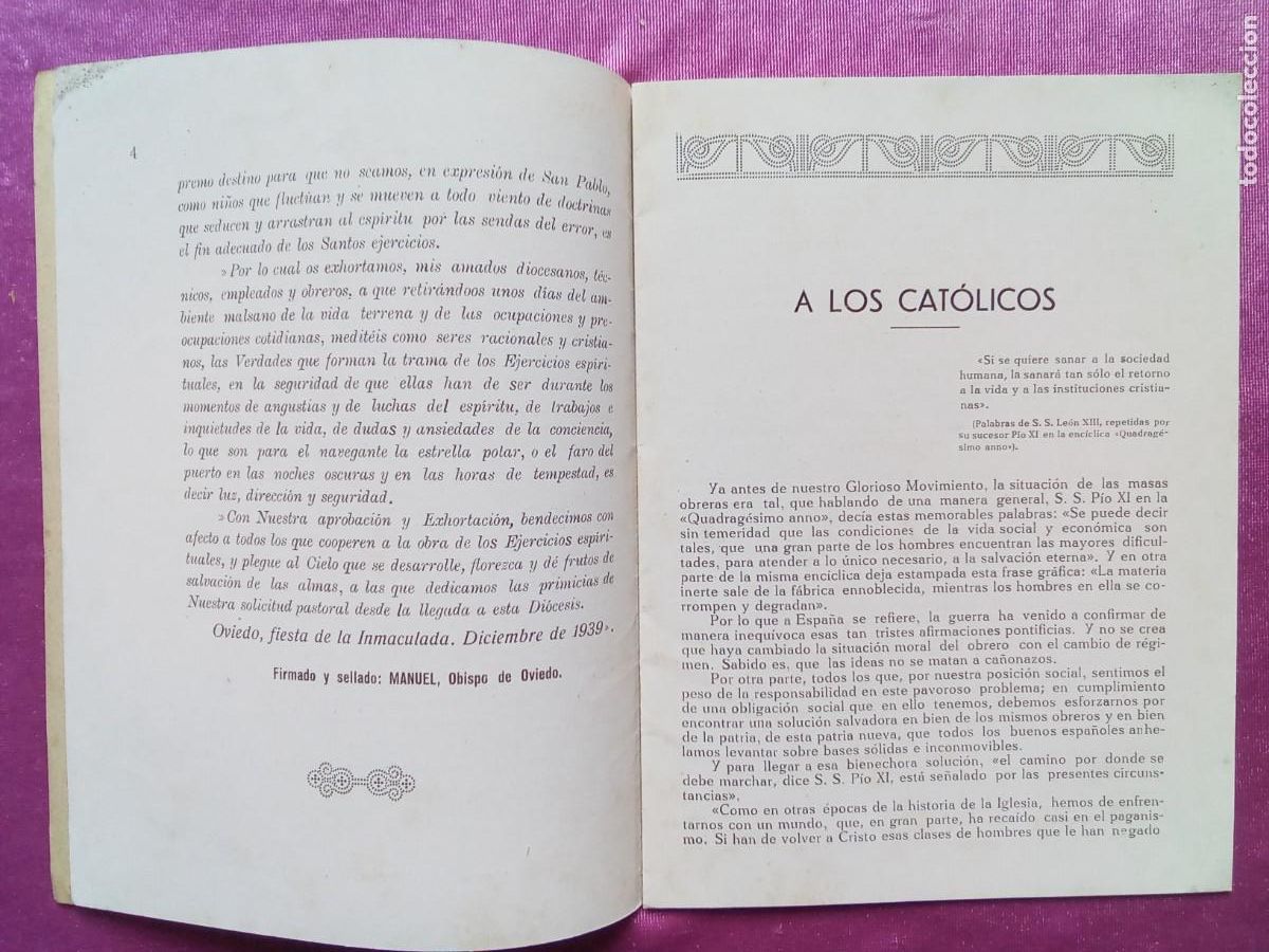 Libros: APOSTOLADO SOCIAL CATOLICO ASTURIAS.E/1/2/4 - Foto 3