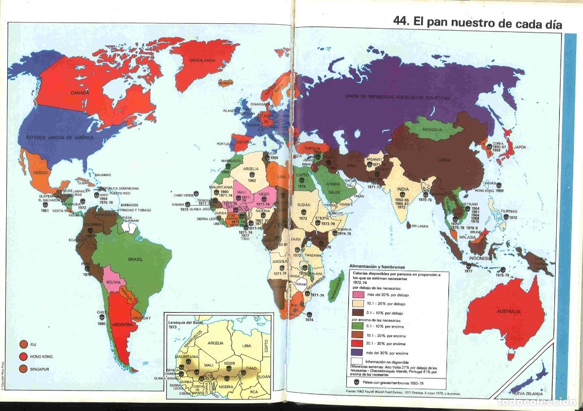 Libros: Atlas del estado del mundo. Ediciones del Serbal. 1982 - Foto 2