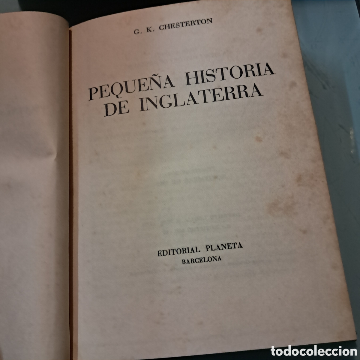 Libros: Chesterton, Peque&ntilde;a historia de Inglaterra, Planeta, - Foto 2