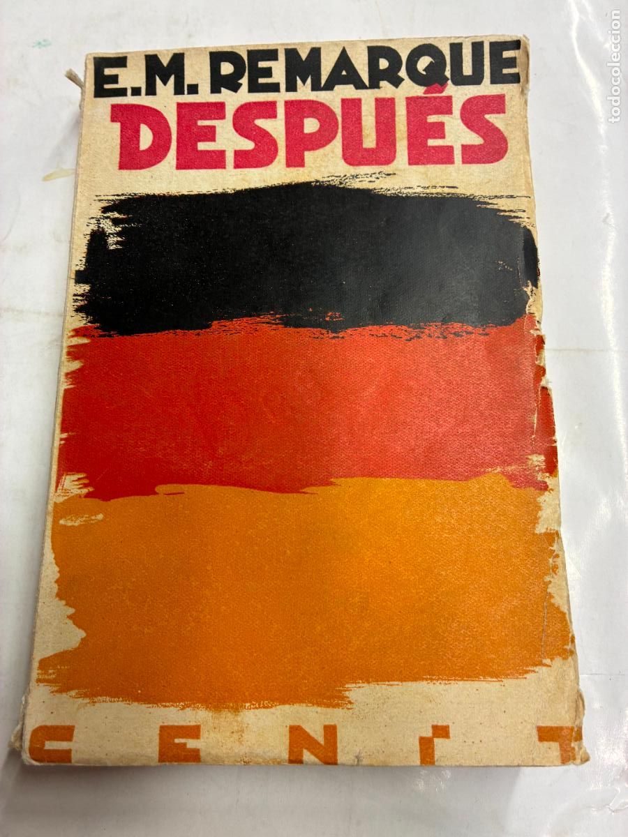 Libros: DESPU&Eacute;S. - E.M. REMARQUE. - Foto 1