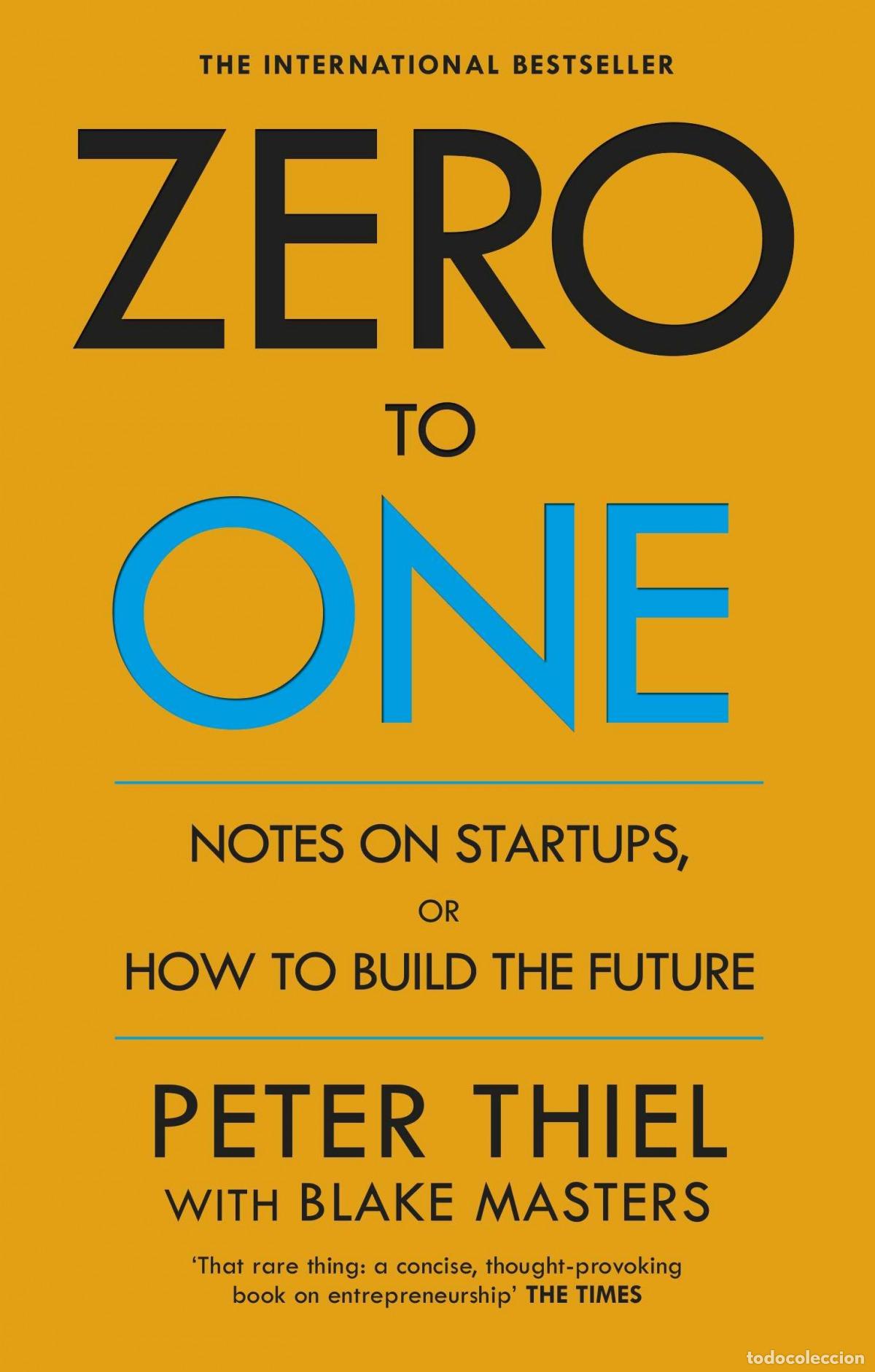 Libros: ZERO TO ONE - PETER THIEL - Foto 1