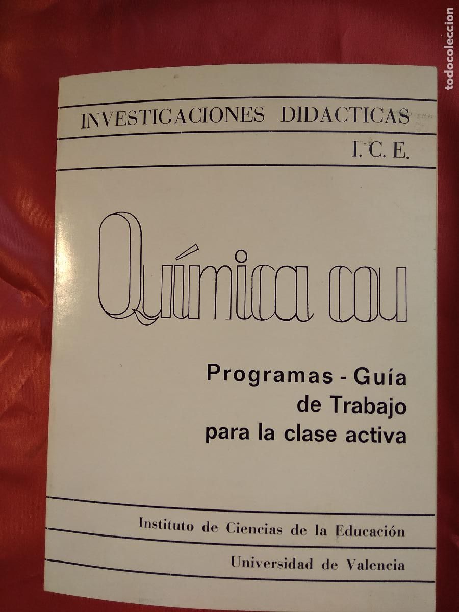 Libros: Investigaciones didacticas Qu&iacute;mica cou L.17332-940