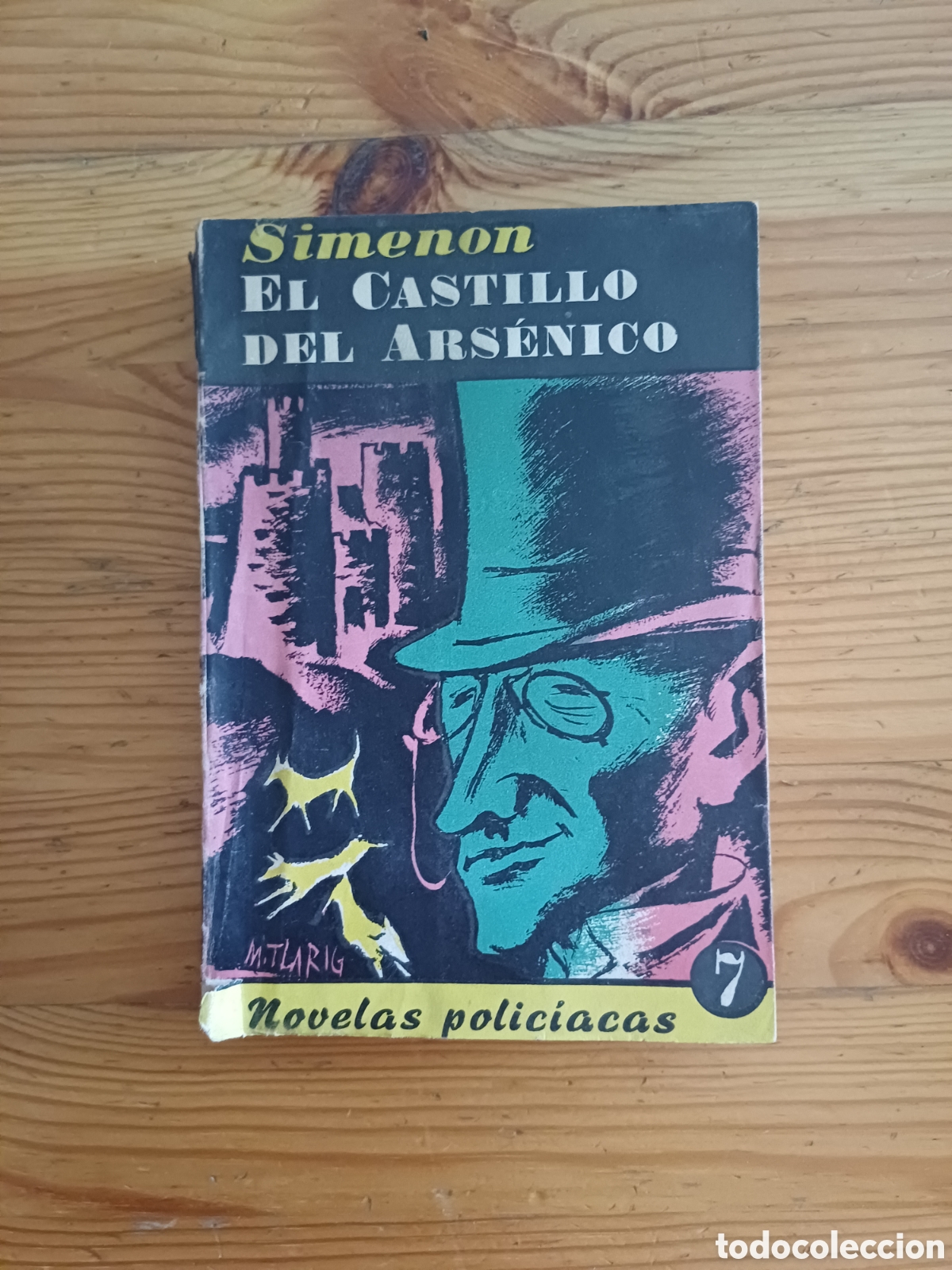 B&uuml;cher: El castillo de ars&eacute;nico Simenon Novelas policiacas Le falta la cubierta trasera 1953