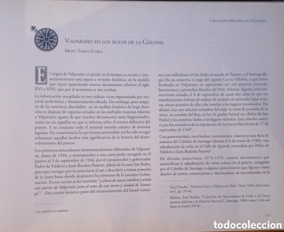 Libros: Cartografia hsitorica del Valparaiso - Foto 4