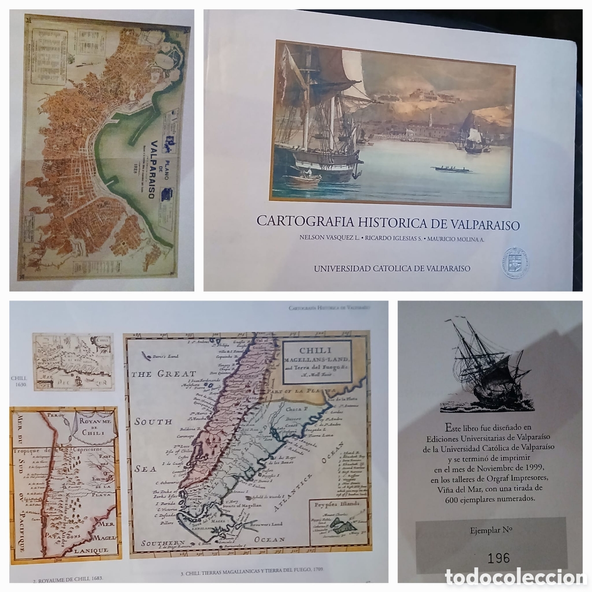 Libros: Cartografia hsitorica del Valparaiso - Foto 1