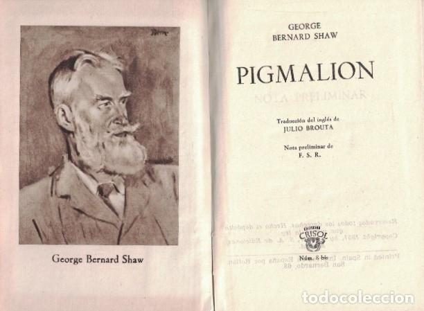 Libros: PIGMALI&Oacute;N. - Bernard Shaw. George, - Foto 1